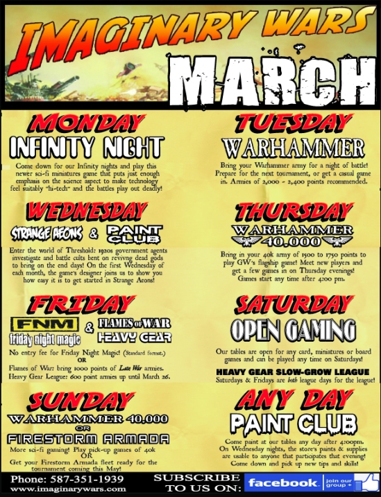 March events 4 blog